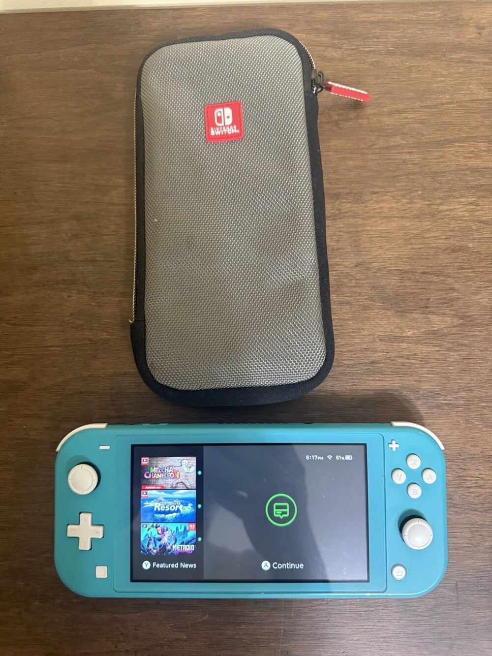 Nintendo Switch Lite Turquoise 32GB Console Bundle with Big Brain Academy & Case